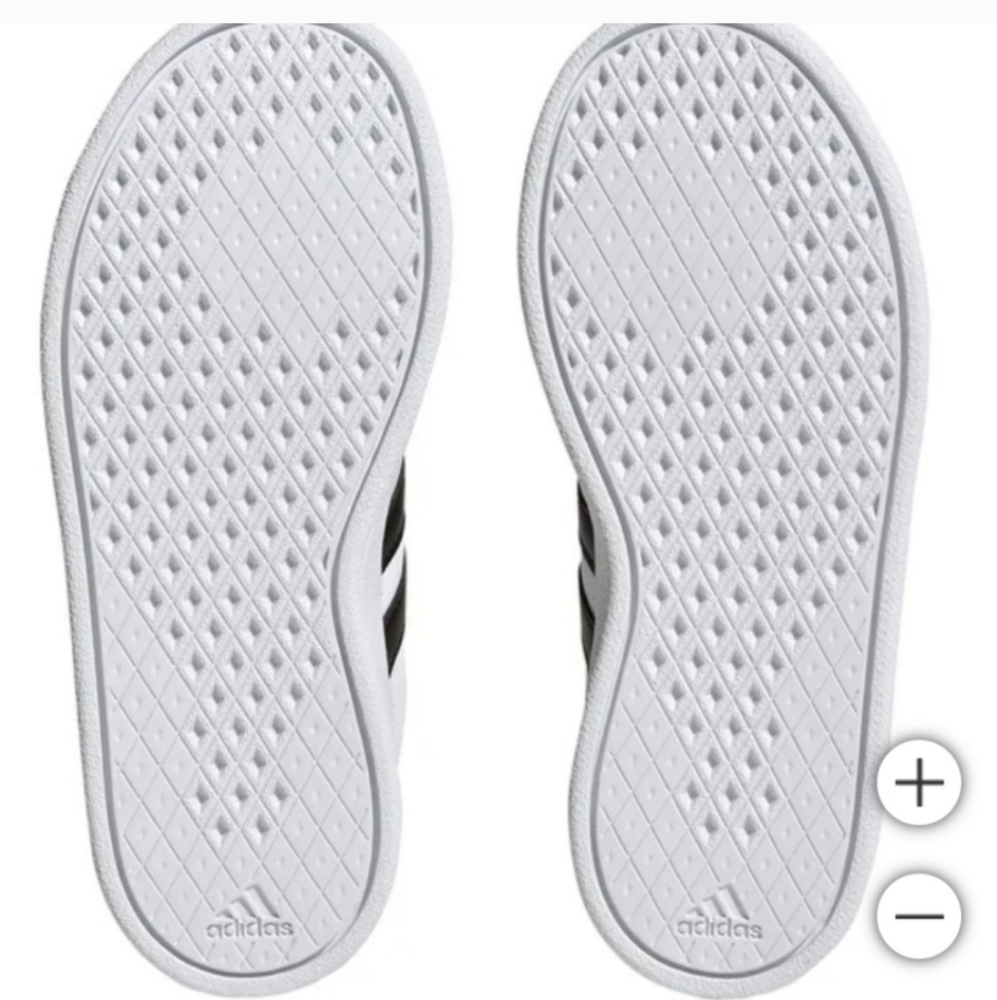 NEW adidas Kids' Breaknet Shoe White Tennis Shoes Sneakers - Picture 5 of 6